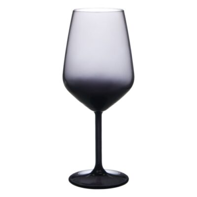 Черни чаши за вино с черно столче