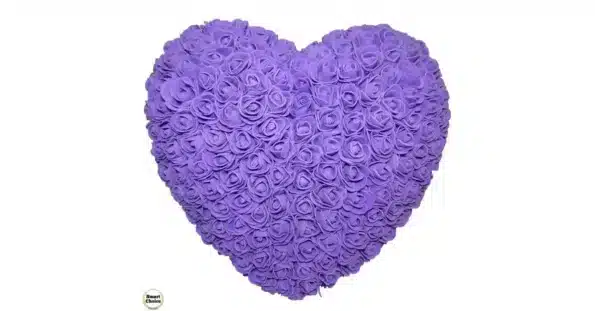 Сърце от рози в кутия