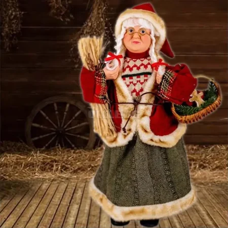 Декоративна Баба Коледа - 45 см.